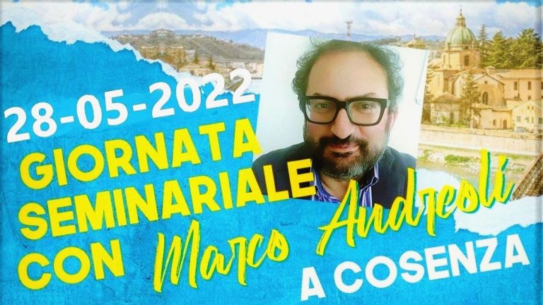 Marco Andreoli 28 Maggio a Cosenza